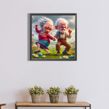 Load image into Gallery viewer, Diamond Painting - Full Round - Warm Old Couple (40*40CM)
