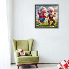 Load image into Gallery viewer, Diamond Painting - Full Round - Warm Old Couple (40*40CM)
