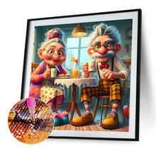 Load image into Gallery viewer, Diamond Painting - Full Round - Warm old couple (40*40CM)

