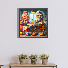 Load image into Gallery viewer, Diamond Painting - Full Round - Warm old couple (40*40CM)
