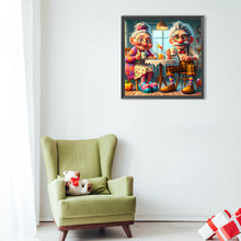 Load image into Gallery viewer, Diamond Painting - Full Round - Warm old couple (40*40CM)
