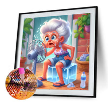 Load image into Gallery viewer, Diamond Painting - Full Round - Funny old lady (30*30CM)
