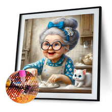 Load image into Gallery viewer, Diamond Painting - Full Round - Funny old lady (30*30CM)

