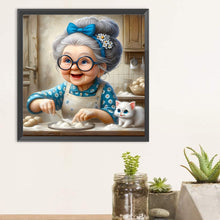 Load image into Gallery viewer, Diamond Painting - Full Round - Funny old lady (30*30CM)
