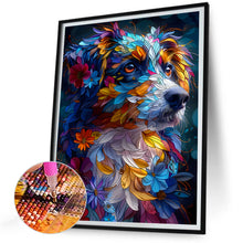 Load image into Gallery viewer, Diamond Painting - Full Round - Puppy with Flowers (30*40CM)
