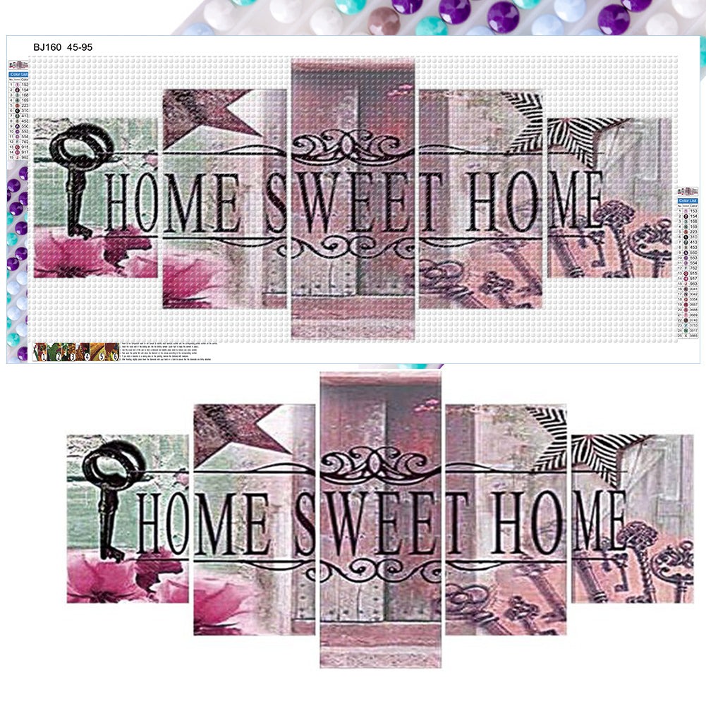 Diamond Painting - Full Round - HOME calligraphy and painting (95*45CM)