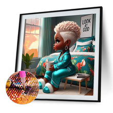 Load image into Gallery viewer, Diamond Painting - Full Round - Sitting woman (40*40CM)

