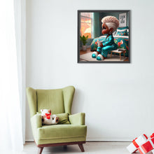 Load image into Gallery viewer, Diamond Painting - Full Round - Sitting woman (40*40CM)
