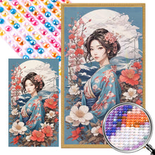 Load image into Gallery viewer, AB Diamond Painting - Full Round - Classic kimono girl (40*70CM)
