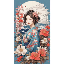 Load image into Gallery viewer, AB Diamond Painting - Full Round - Classic kimono girl (40*70CM)
