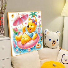 Load image into Gallery viewer, Diamond Painting - Full Round - Winnie the Pooh swimming ring (40*40CM)
