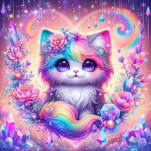 Load image into Gallery viewer, Diamond Painting - Full Round - Colorful cat (50*50CM)
