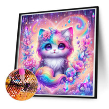 Load image into Gallery viewer, Diamond Painting - Full Round - Colorful cat (50*50CM)
