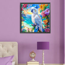 Load image into Gallery viewer, Diamond Painting - Full Round - Blue and white parrot (50*50CM)
