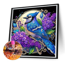 Load image into Gallery viewer, Diamond Painting - Partial Special Shaped - Blue cardinal flower (30*30CM)
