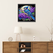 Load image into Gallery viewer, Diamond Painting - Partial Special Shaped - Blue cardinal flower (30*30CM)
