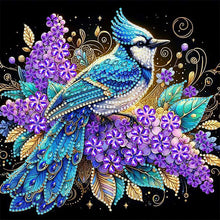 Load image into Gallery viewer, Diamond Painting - Partial Special Shaped - Blue cardinal flower (30*30CM)
