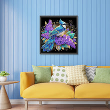 Load image into Gallery viewer, Diamond Painting - Partial Special Shaped - Blue cardinal flower (30*30CM)
