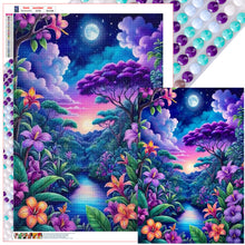 Load image into Gallery viewer, Diamond Painting - Full Round - Night forest (50*70CM)
