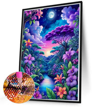 Load image into Gallery viewer, Diamond Painting - Full Round - Night forest (50*70CM)
