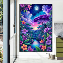 Load image into Gallery viewer, Diamond Painting - Full Round - Night forest (50*70CM)
