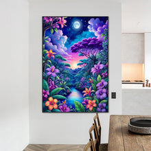 Load image into Gallery viewer, Diamond Painting - Full Round - Night forest (50*70CM)
