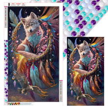 Load image into Gallery viewer, Diamond Painting - Full Round - Dream catcher wolf (40*70CM)
