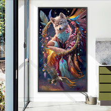 Load image into Gallery viewer, Diamond Painting - Full Round - Dream catcher wolf (40*70CM)
