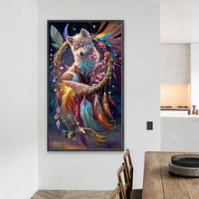 Load image into Gallery viewer, Diamond Painting - Full Round - Dream catcher wolf (40*70CM)
