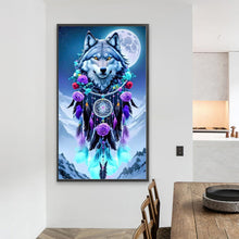 Load image into Gallery viewer, Diamond Painting - Full Round - Dream catcher wolf (40*70CM)
