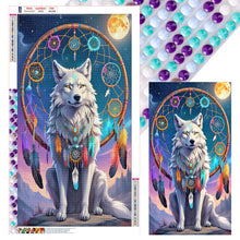 Load image into Gallery viewer, Diamond Painting - Full Round - Dream catcher wolf (40*70CM)
