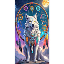 Load image into Gallery viewer, Diamond Painting - Full Round - Dream catcher wolf (40*70CM)
