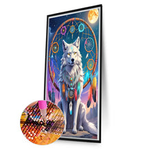 Load image into Gallery viewer, Diamond Painting - Full Round - Dream catcher wolf (40*70CM)
