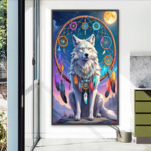 Load image into Gallery viewer, Diamond Painting - Full Round - Dream catcher wolf (40*70CM)
