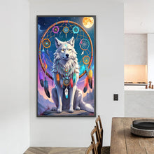 Load image into Gallery viewer, Diamond Painting - Full Round - Dream catcher wolf (40*70CM)
