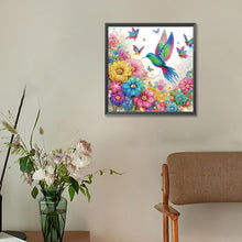Load image into Gallery viewer, Diamond Painting - Partial Special Shaped - Hummingbird and flower (30*30CM)
