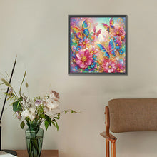 Load image into Gallery viewer, Diamond Painting - Partial Special Shaped - Butterfly and flower (30*30CM)
