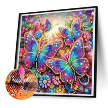 Load image into Gallery viewer, Diamond Painting - Partial Special Shaped - Butterfly (30*30CM)
