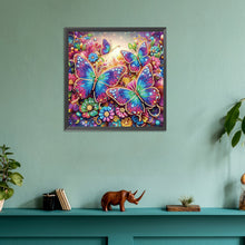 Load image into Gallery viewer, Diamond Painting - Partial Special Shaped - Butterfly (30*30CM)
