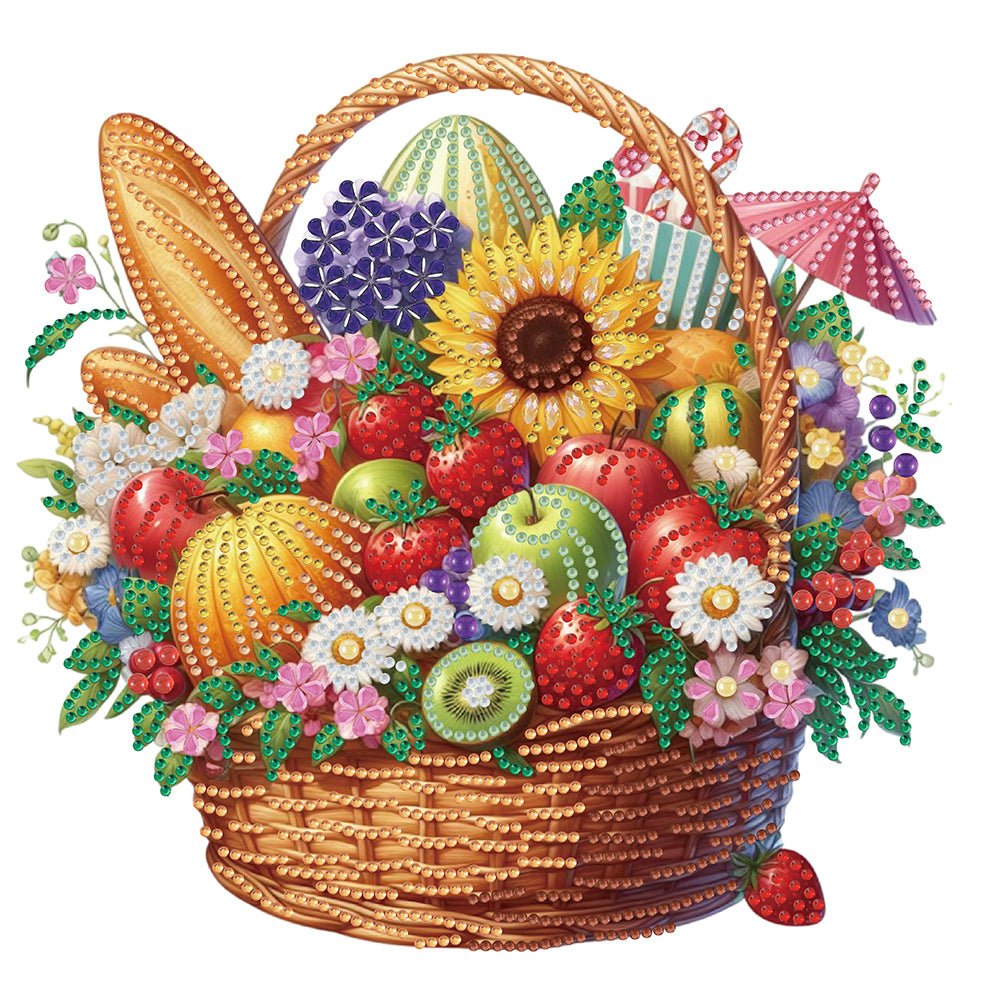 Diamond Painting - Partial Special Shaped - Summer fruit (30*30CM)