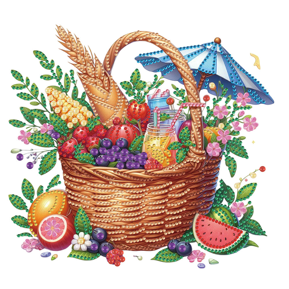 Diamond Painting - Partial Special Shaped - Summer fruit (30*30CM)