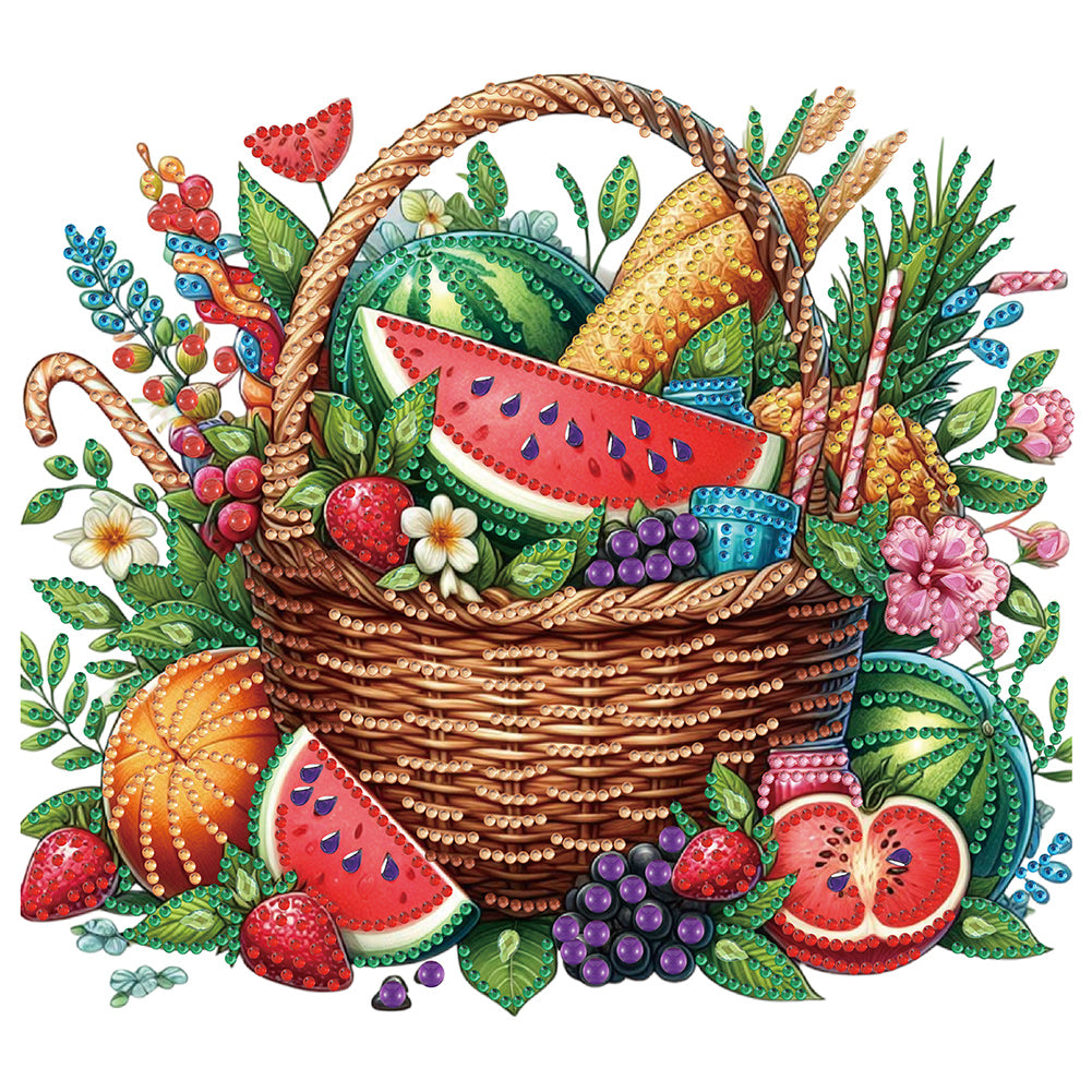 Diamond Painting - Partial Special Shaped - Summer fruit (30*30CM)