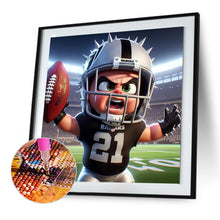 Load image into Gallery viewer, Diamond Painting - Full Round - Oakland Raiders Football (30*30CM)
