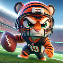 Load image into Gallery viewer, Diamond Painting - Full Round - Cincinnati Bengals Football (30*30CM)
