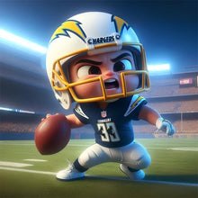 Load image into Gallery viewer, Diamond Painting - Full Round - Los Angeles Chargers (30*30CM)
