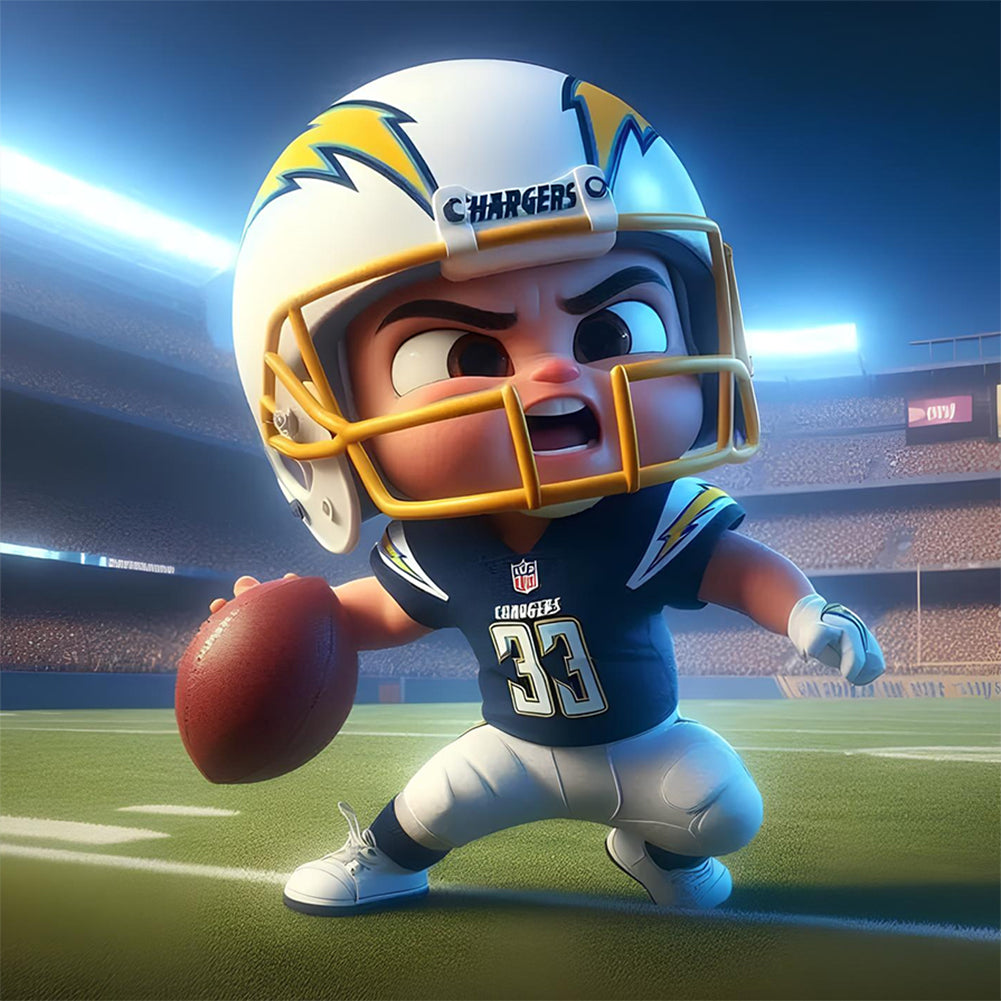 Diamond Painting - Full Round - Los Angeles Chargers (30*30CM)
