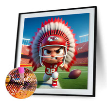 Load image into Gallery viewer, Diamond Painting - Full Round - Kansas City Chiefs Football (30*30CM)
