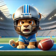 Load image into Gallery viewer, Diamond Painting - Full Round - Detroit Lions Football (30*30CM)
