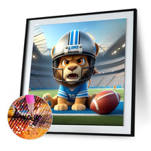 Load image into Gallery viewer, Diamond Painting - Full Round - Detroit Lions Football (30*30CM)
