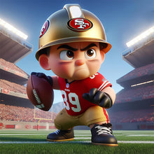 Load image into Gallery viewer, Diamond Painting - Full Round - San Francisco 49ers Football (30*30CM)
